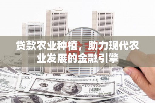 南投贷款农业种植，助力现代农业发展的金融引擎