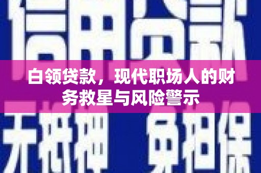 南投白领贷款，现代职场人的财务救星与风险警示