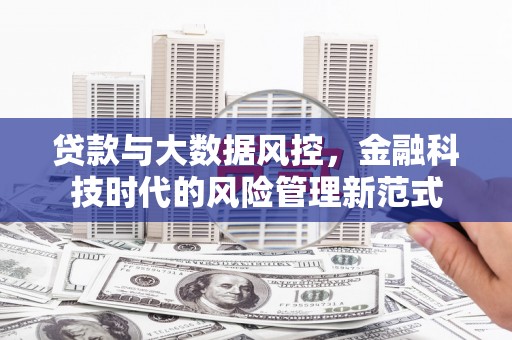 南投贷款与大数据风控，金融科技时代的风险管理新范式