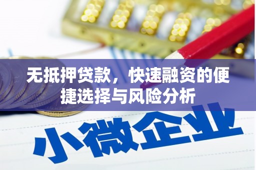 南投无抵押贷款，快速融资的便捷选择与风险分析
