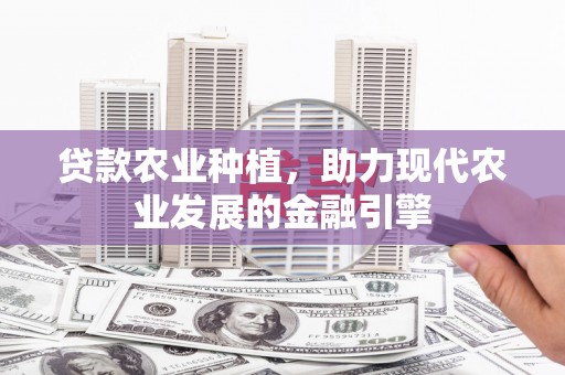 南投贷款农业种植，助力现代农业发展的金融引擎