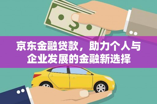 南投京东金融贷款，助力个人与企业发展的金融新选择