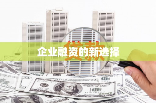 南投企业融资的新选择