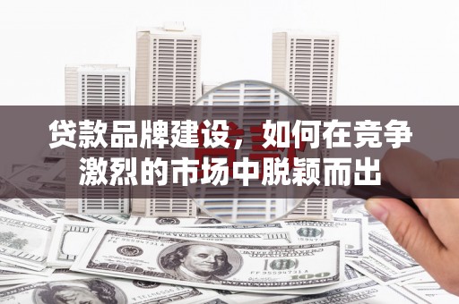 南投贷款品牌建设，如何在竞争激烈的市场中脱颖而出