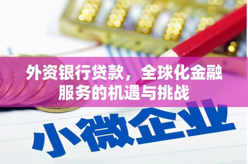南投外资银行贷款，全球化金融服务的机遇与挑战