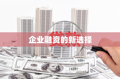 南投企业融资的新选择