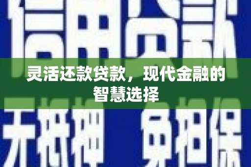 南投灵活还款贷款，现代金融的智慧选择