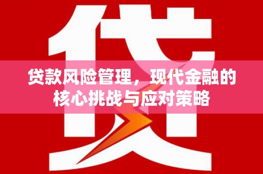 南投贷款风险管理，现代金融的核心挑战与应对策略
