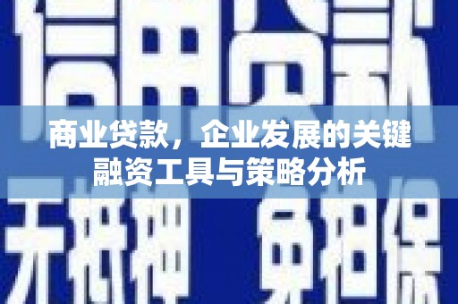 南投商业贷款，企业发展的关键融资工具与策略分析