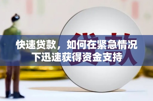 南投快速贷款，如何在紧急情况下迅速获得资金支持