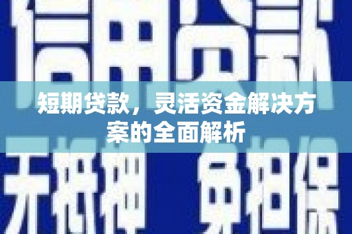 南投短期贷款，灵活资金解决方案的全面解析