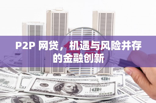南投P2P 网贷，机遇与风险并存的金融创新