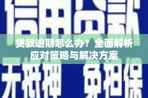 南投贷款逾期怎么办？全面解析应对策略与解决方案
