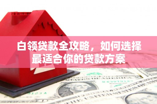 南投白领贷款全攻略，如何选择最适合你的贷款方案