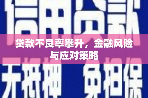 南投贷款不良率攀升，金融风险与应对策略